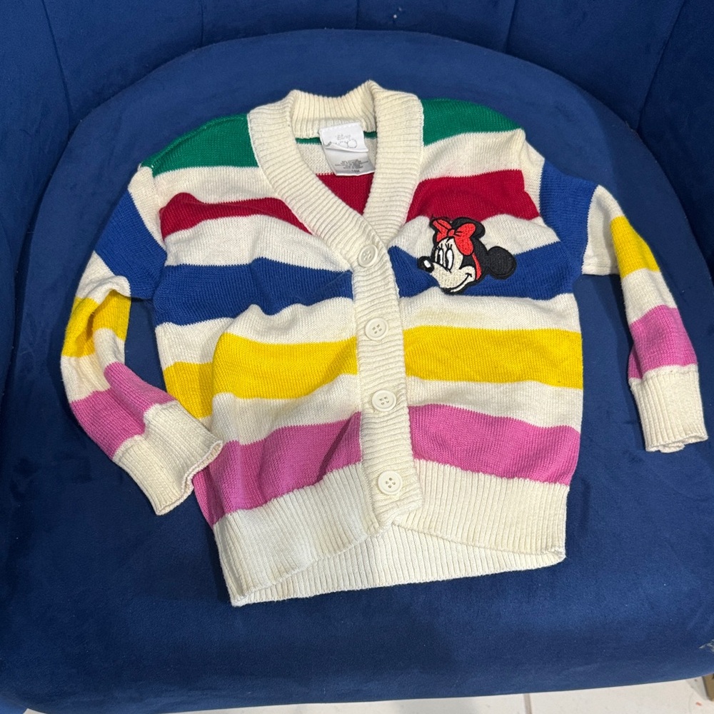 Disney Striped Cardigan with Character Patch
